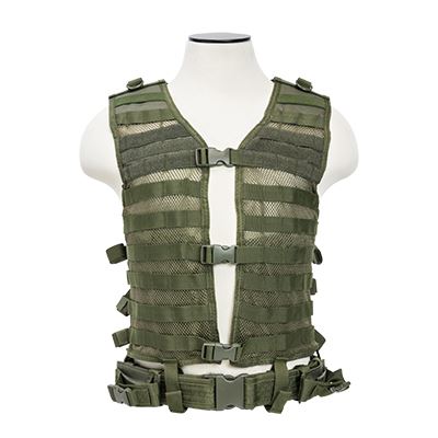 Vism® By Ncstar® Molle/Pals Vest/Green M-Xl