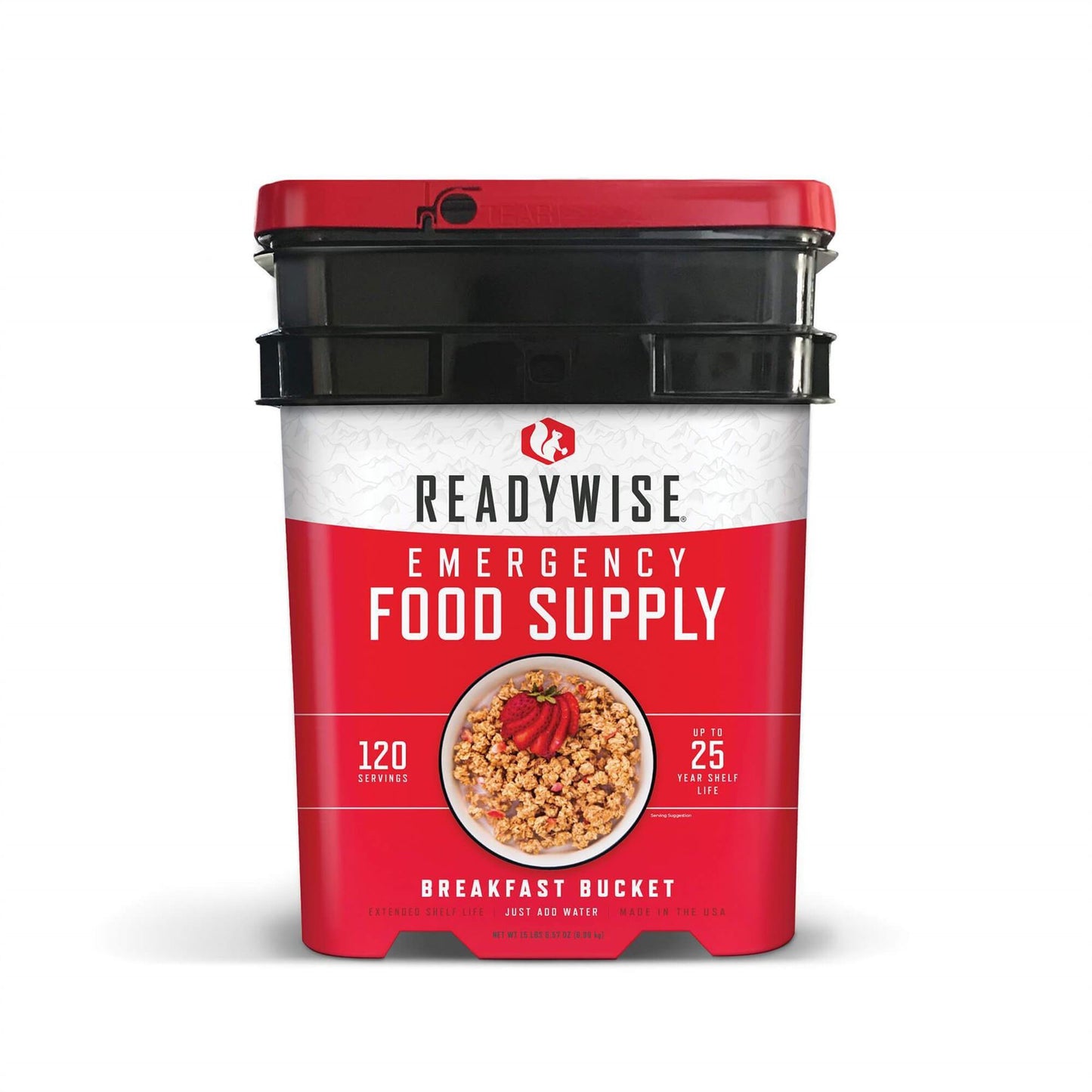 Readywise 120 Serving Breakfast only MRE Grab & Go Food Storage
