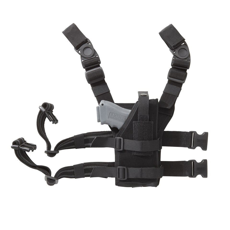Blackhawk Nylon Omega VI Universal Ambidextrous Drop-Leg Holster - Black
