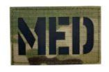MED Reflective 2" x 3" Patch - Multicam