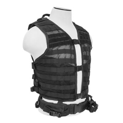 Vism® By Ncstar® Molle/Pals Vest/Black M-Xl