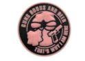 That's Why I'm Here Round PVC - Black & Pink