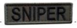 SNIPER Embroidered Tab Patch