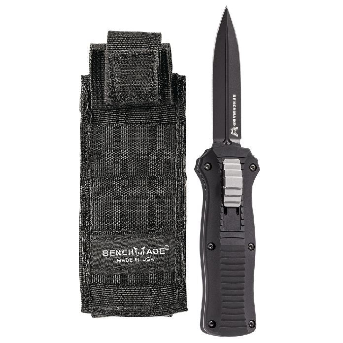 Benchmade Mchenry Mini Infidel - 3.1" Black Plain Double-Edge Dagger