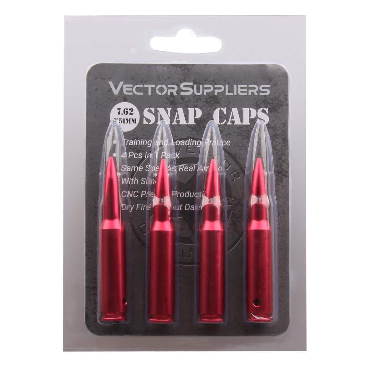 Vector Optics 7.62x51/0.308 Snap Caps - Red