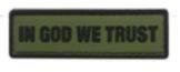 In God We Trust PVC Tab Patch - OD