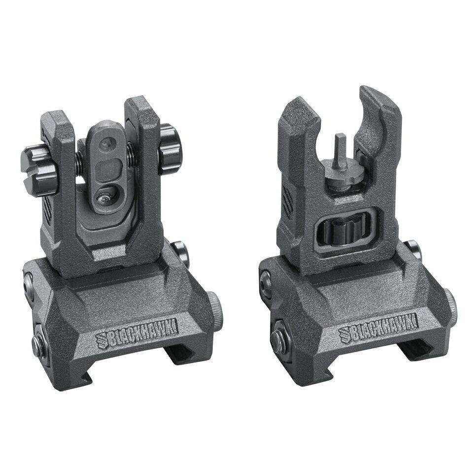 Blackhawk Hybrid Folding Sights Pair - Black