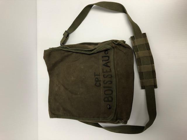 World War I Canvas Map and Photograph Case with Snap Closure