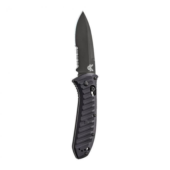 Benchmade Presidio II 3.72" Automatic Serrated Drop Point - Black