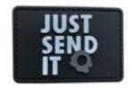 Just Send It 2" x 3" PVC Patch - B&W