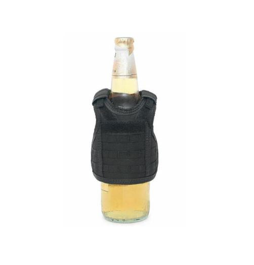 Tactical Beer Molle Vest Beverage Koozie Black