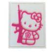 Tactical Kitty 2" x 2.5" PVC Patch - Pink & White