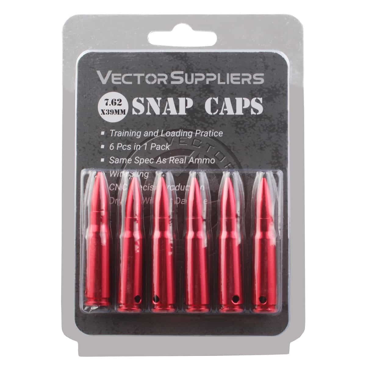 Vector Optics 7.62x39mm Snap Caps - Red