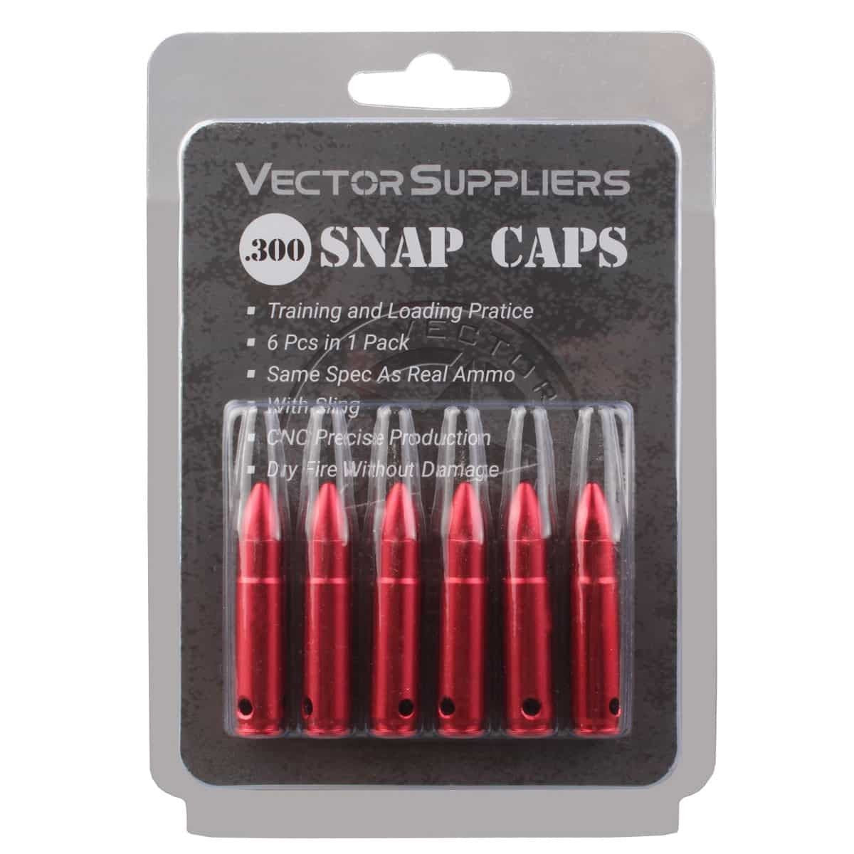 Vector Optics 300 Blackout Snap Caps -  Red