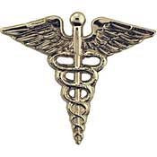 Military Lapel Pin - Army Caduceus, EMT, Medic, Paramedic, Nurse, Medical Pins[P12002]