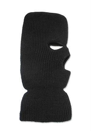 Broner 3 Hole Acrylic Face Mask - Black