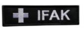 IFAK 2" x 3" Embroidered Patch - B&W