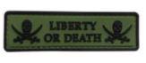 Liberty or Death Tab PVC Patch - OD