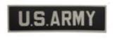 United States Army Tab PVC Patch - Black & Gray