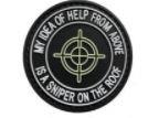 My Idea of Help Round PVC Patch - Glow in the Dark