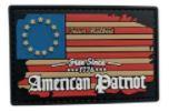 American Patriot 1776 2" x 3" PVC Patch- RWB