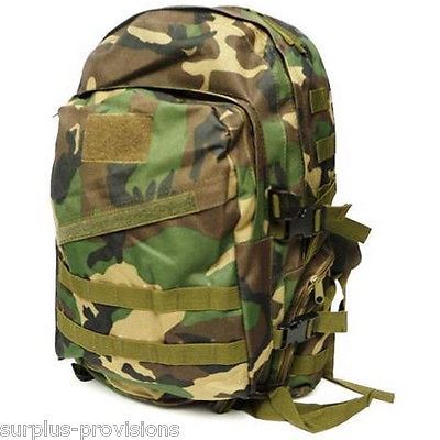 New US Spec 603 Tactical Military Backpack - Woodland Camo - Molle Webbing
