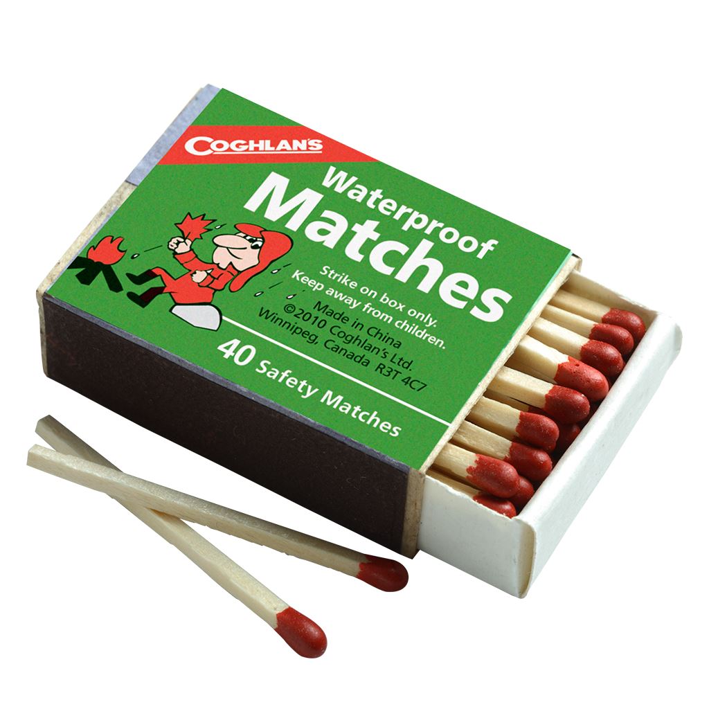 Coghlans Waterproof Matches 10 Box Pack Total 400 Matches
