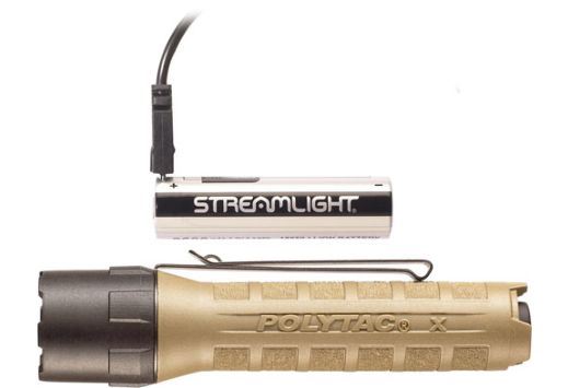 Streamlight Poly-Tac X USB Light - White LED - Coyote Brown