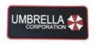 Resident Evil Umbrella Corporation 2" x 5" PVC Patch - Black & Red