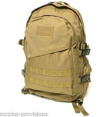 New US Spec 603 Tactical Military Backpack - Tan - Molle Webbing