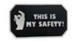 This Is My Safety PVC 2" x 3" - Black