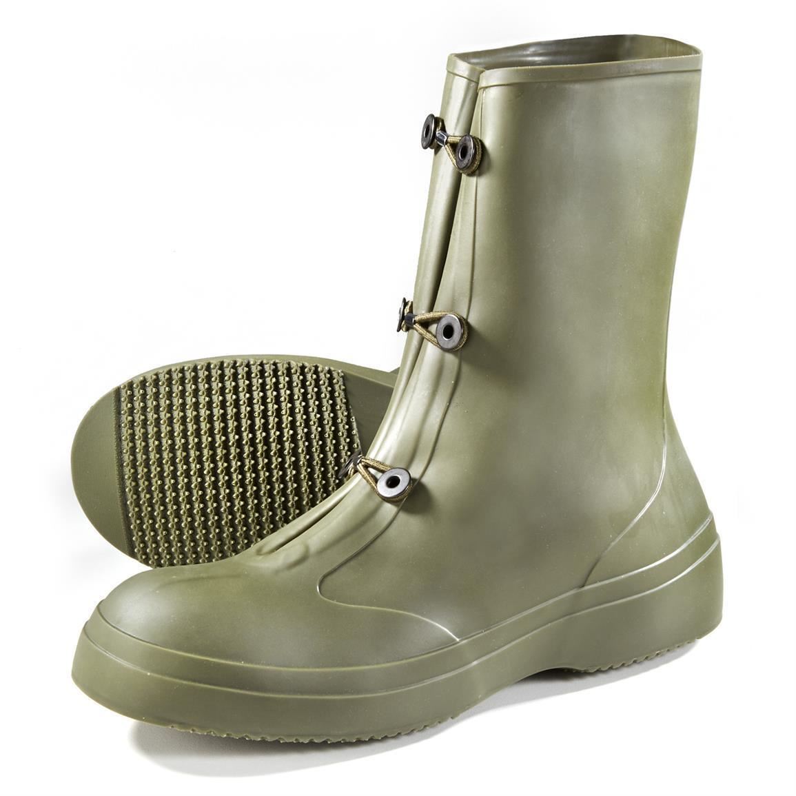 US Military Weatherproof Rubber Boots OD Green - 11
