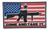 US Flag Come and Take it Forward 2" x 3" PVC Patch - RWB