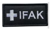 IFAK 2" X 1.5" Embroidered Patch - B&W
