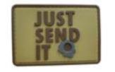 Just Send It 2" x 3" PVC Patch - Coyote Brown