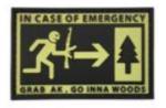 In Case of Emergency 2" x 3" PVC Patch